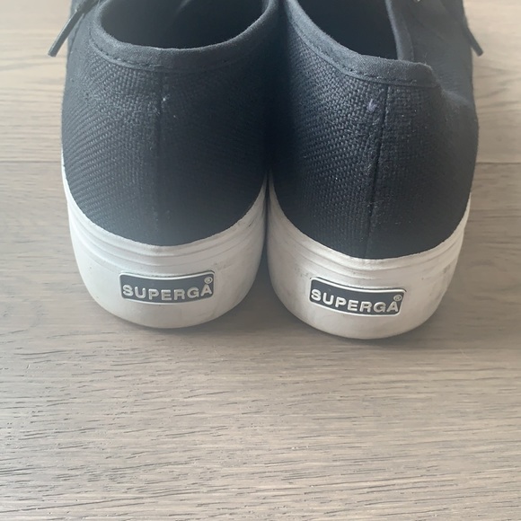 SUPERGA sneakers black canvas size 41 - Picture 7 of 12